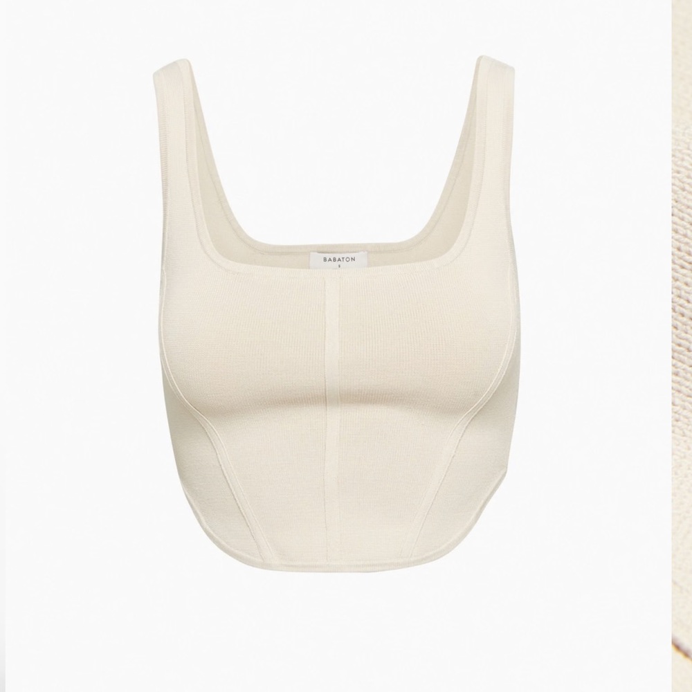 Aritzia Sculpt Knit Bustier Tank